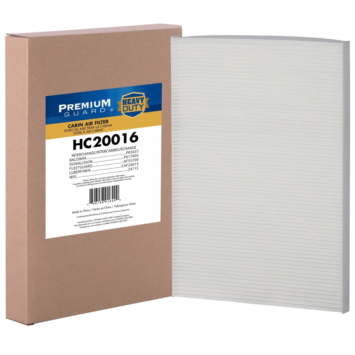 PG HC20016 Cabin Air Filter | Fits 1997 Kenworth T2000