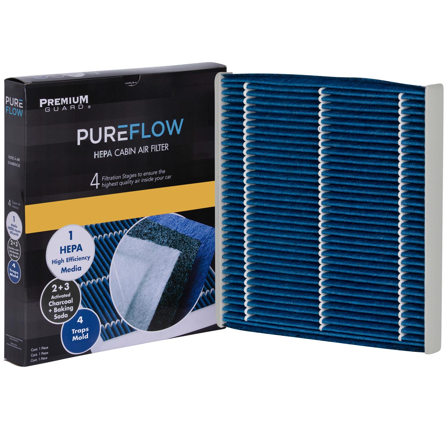 PUREFLOW® PC5516HX Cabin Air Filter with HEPA and Antibacterial Technology