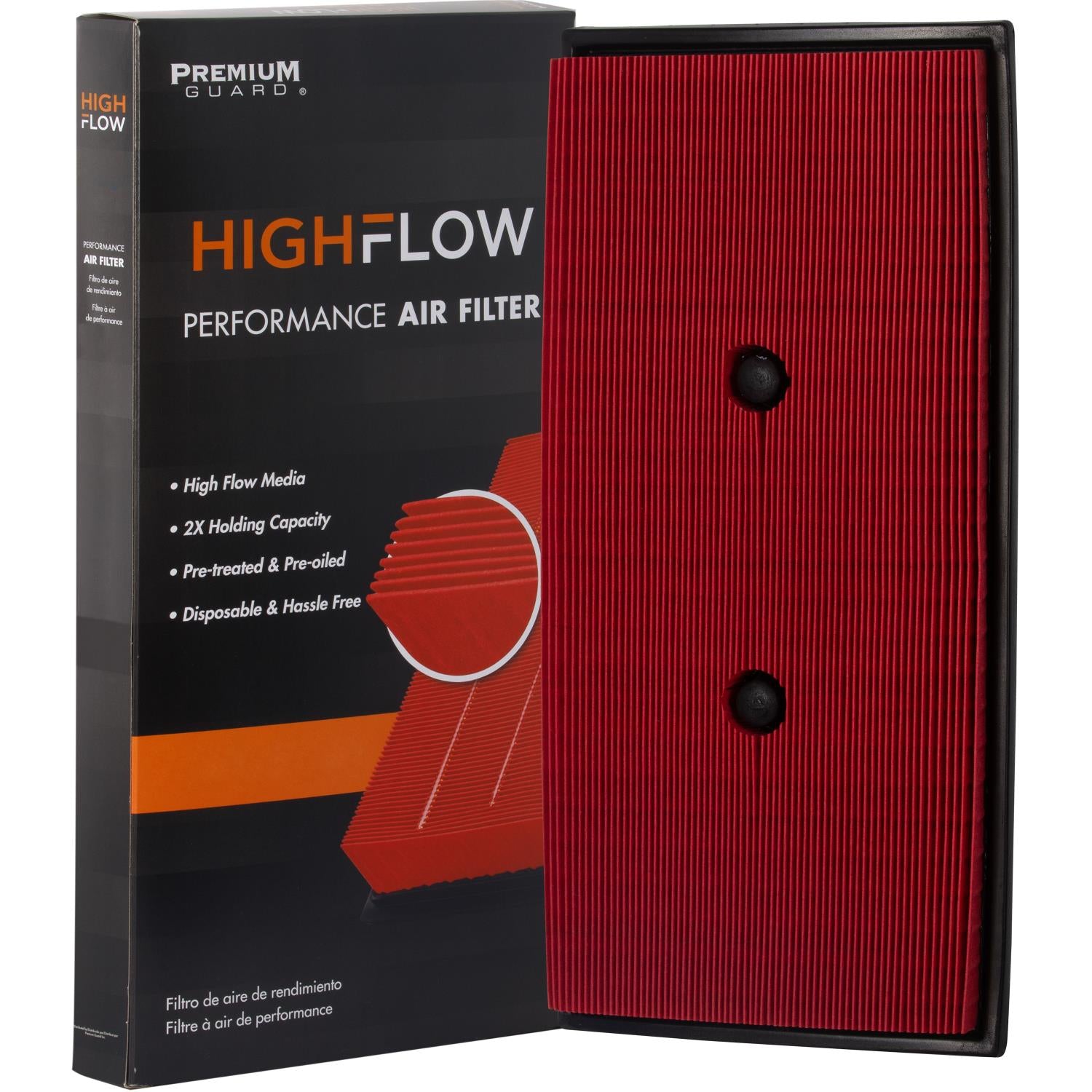 HIGHFLOW PA99540X, High Performance, Pre-Oiled Disposable Engine Air Filter | Fits 2024 Hyundai Sonata