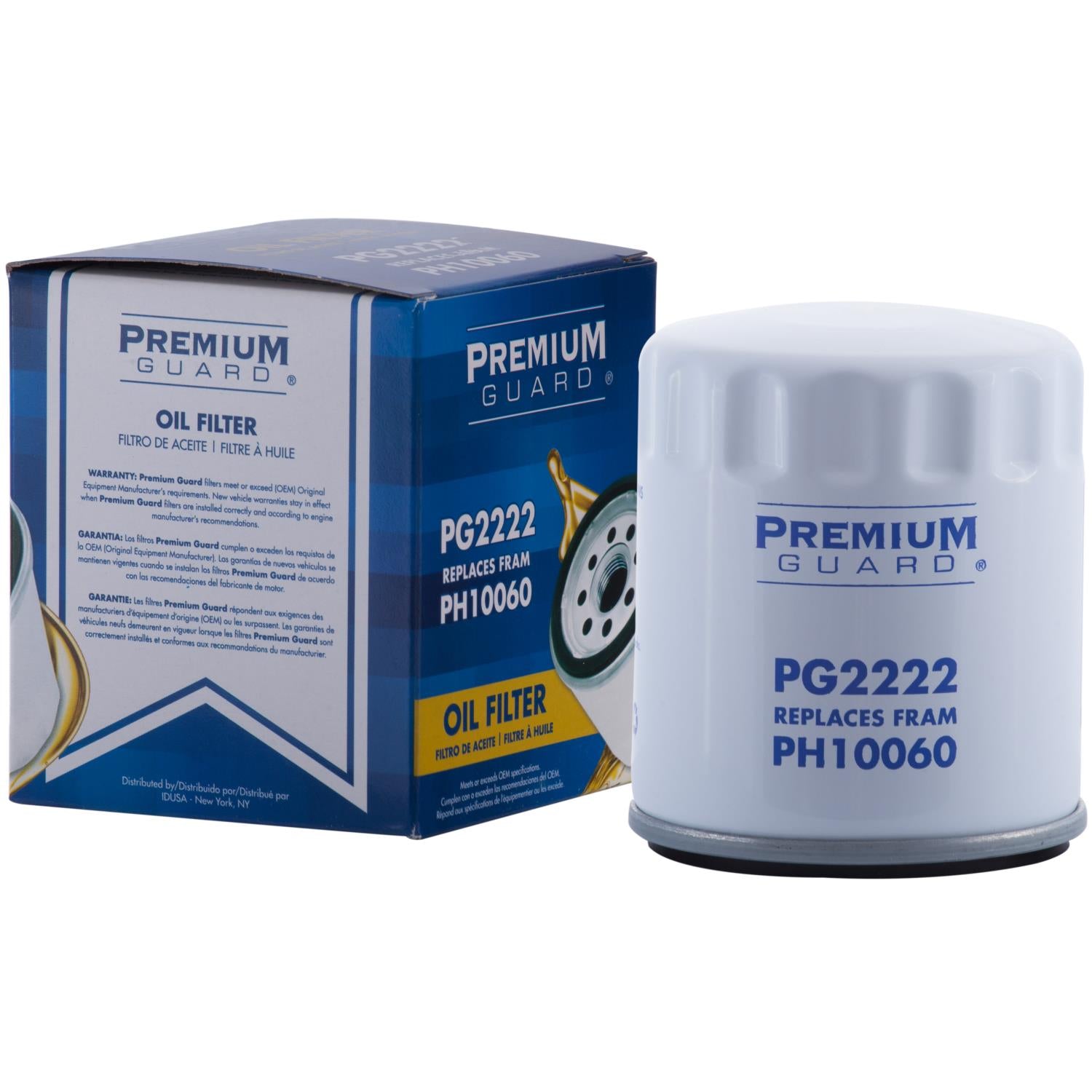 PG PG2222 Optimal Protection Oil Filter | Fits 2026 Jeep Grand Cherokee L