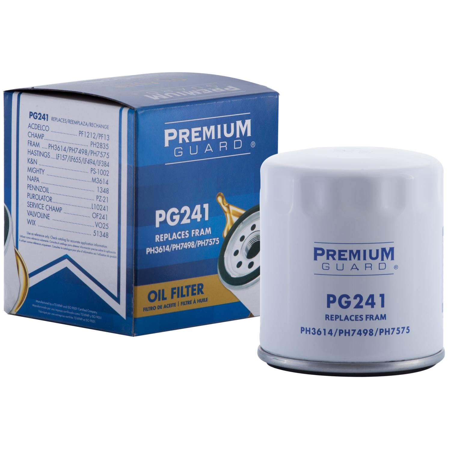 PG PG241 Optimal Protection Oil Filter | Fits 1989 Chevrolet Tracker