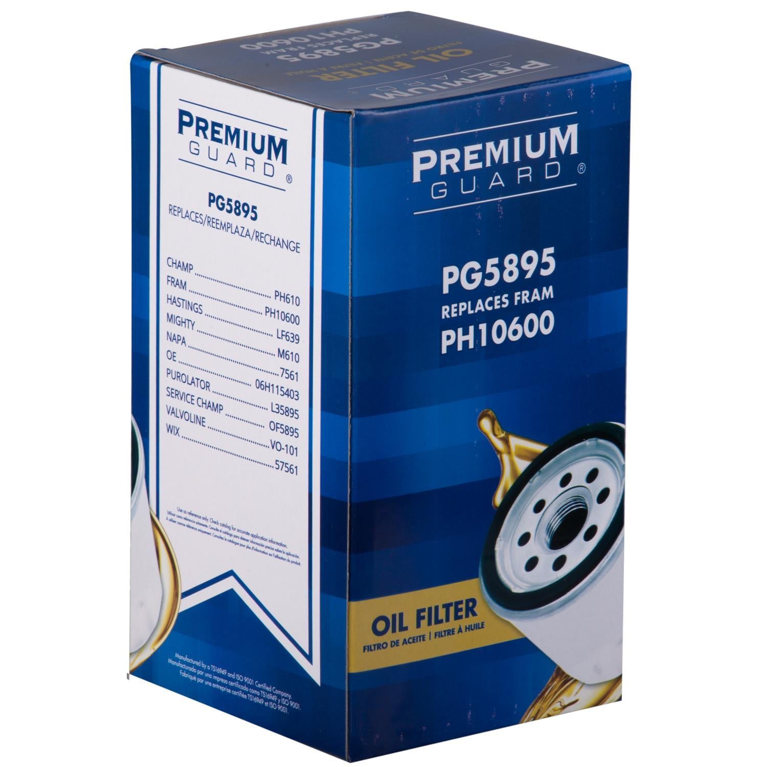 2009 Audi A4 Quattro Oil Filter  PG5895