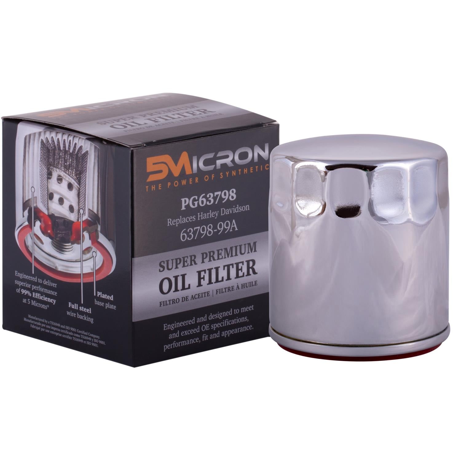 PG PG63798 Optimal Protection Oil Filter | Fits 2022 Harley-Davidson FLHXST Street Glide ST