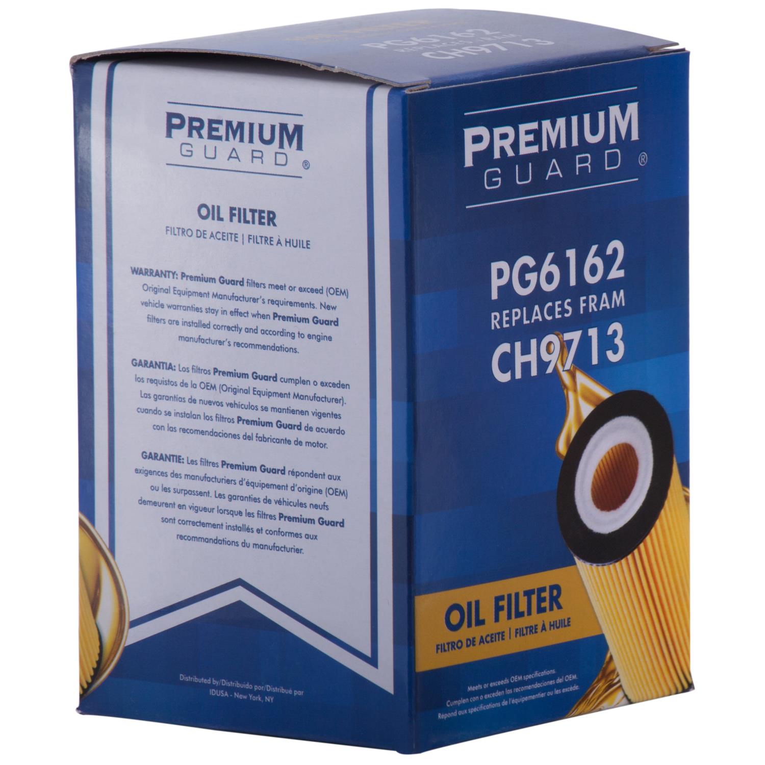 PG PG6162 Optimal Protection Oil Filter | Fits 2009 Fiat Punto