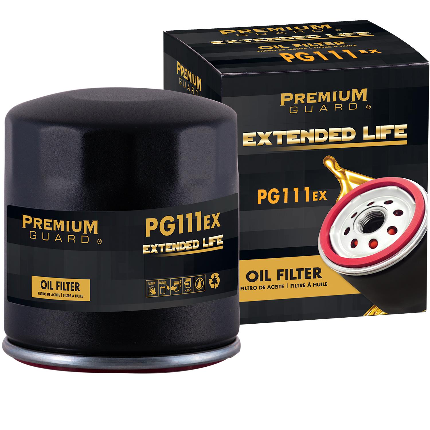 PG PG111EX Extended Performance Oil Filter | Fits 2004 Chevrolet Cavalier