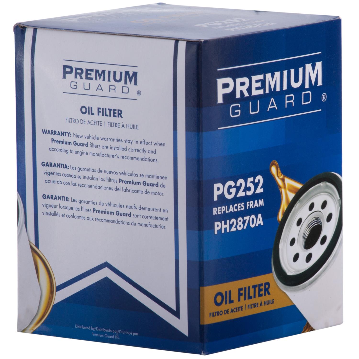 PG PG252 Optimal Protection Oil Filter | Fits 1988 Volkswagen Scirocco