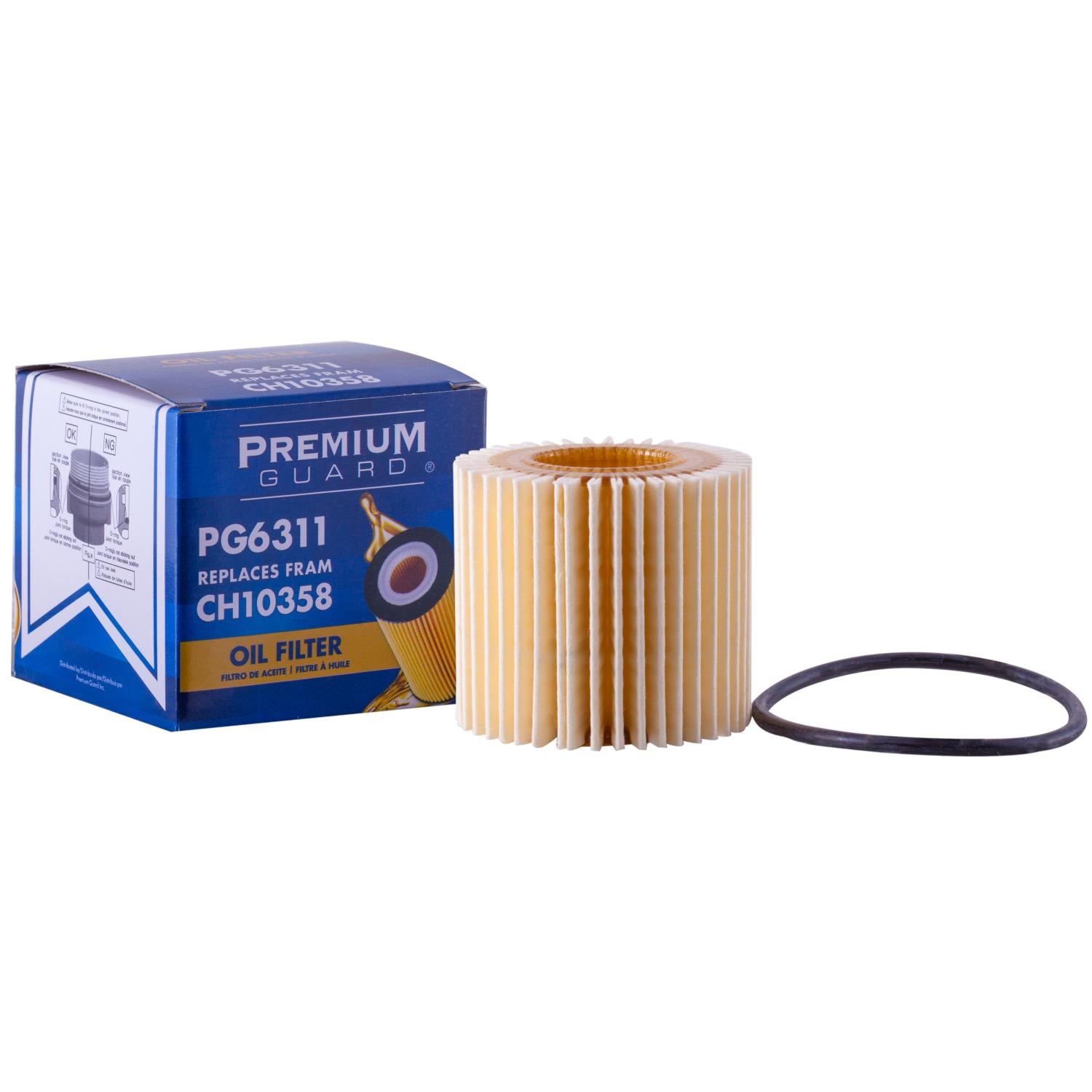 PG PG6311 Optimal Protection Oil Filter | Fits 2009 Toyota Matrix
