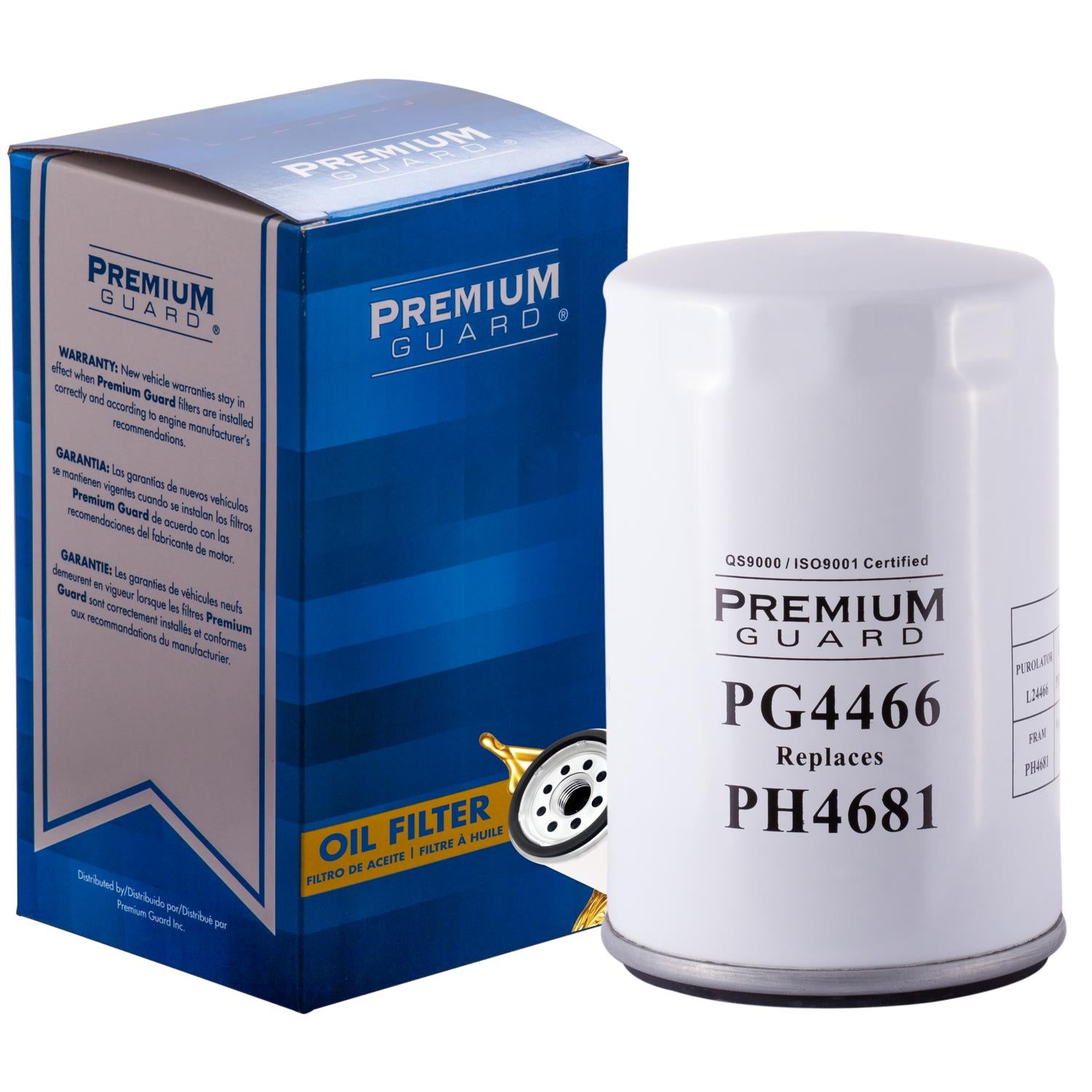 PG PG4466 Optimal Protection Oil Filter | Fits 1992 BMW 325i