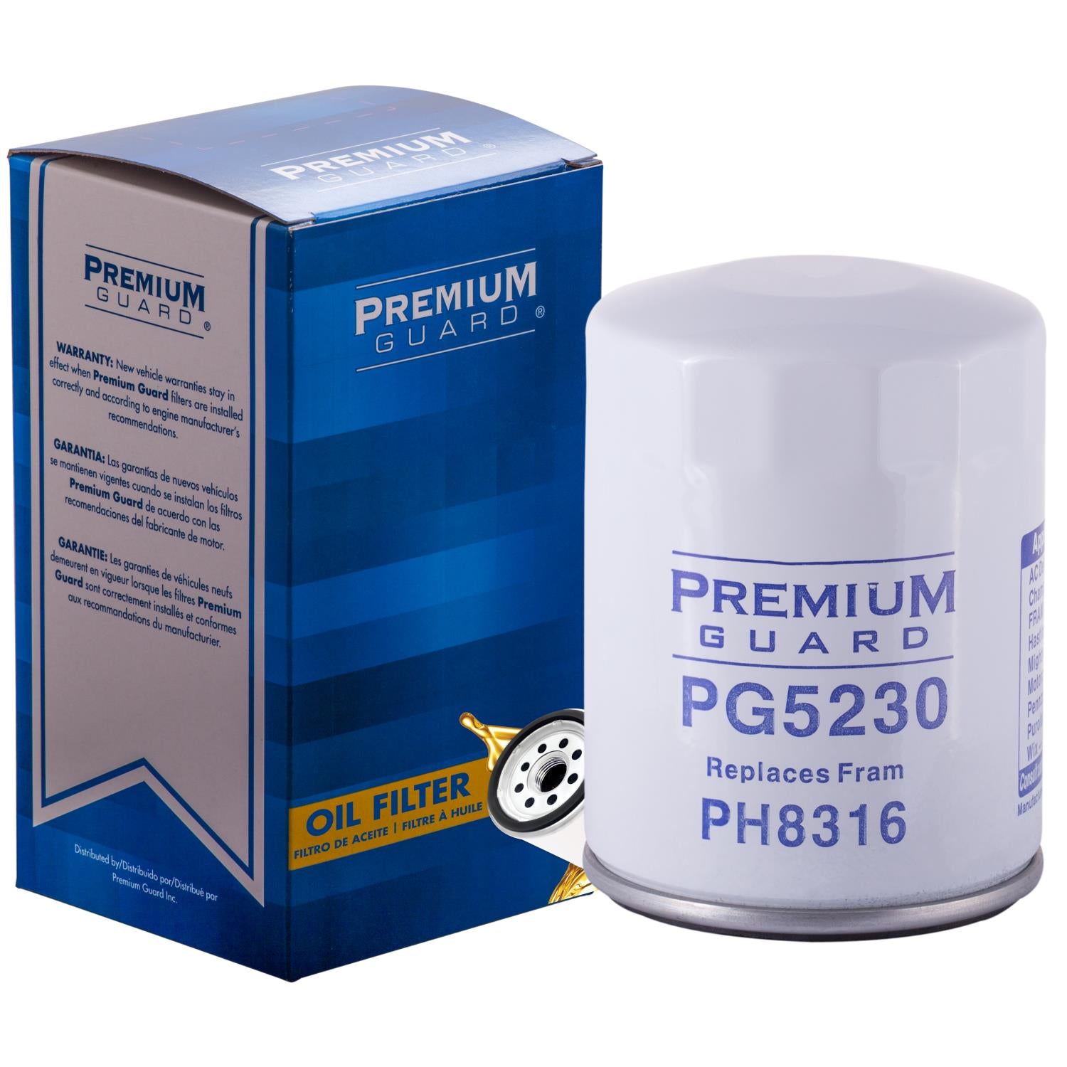PG PG5230 Optimal Protection Oil Filter | Fits 2005 Jeep Liberty
