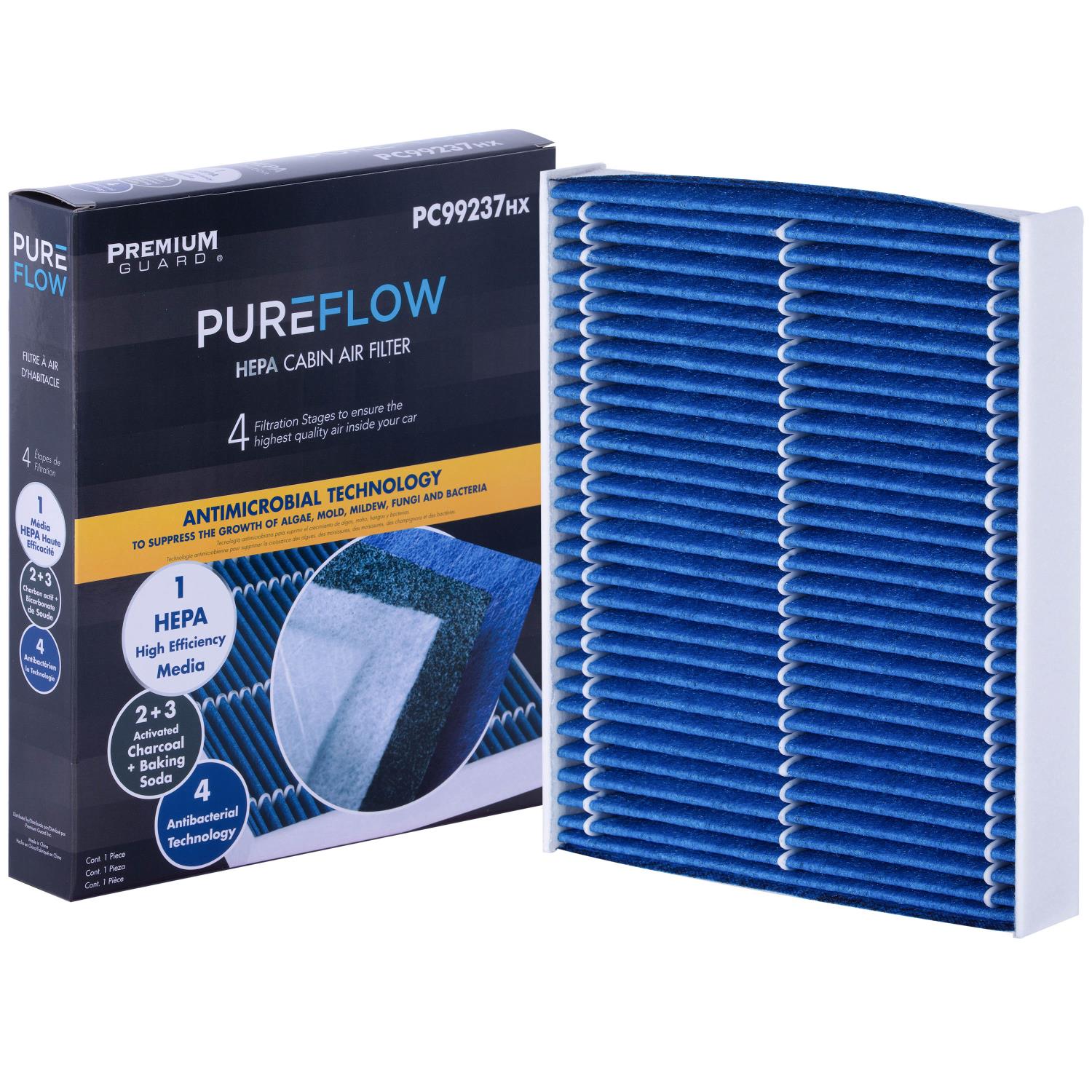 PUREFLOW 2026 Lexus UX300h Cabin Air Filter with HEPA and Antibacterial Technology, PC99237HX