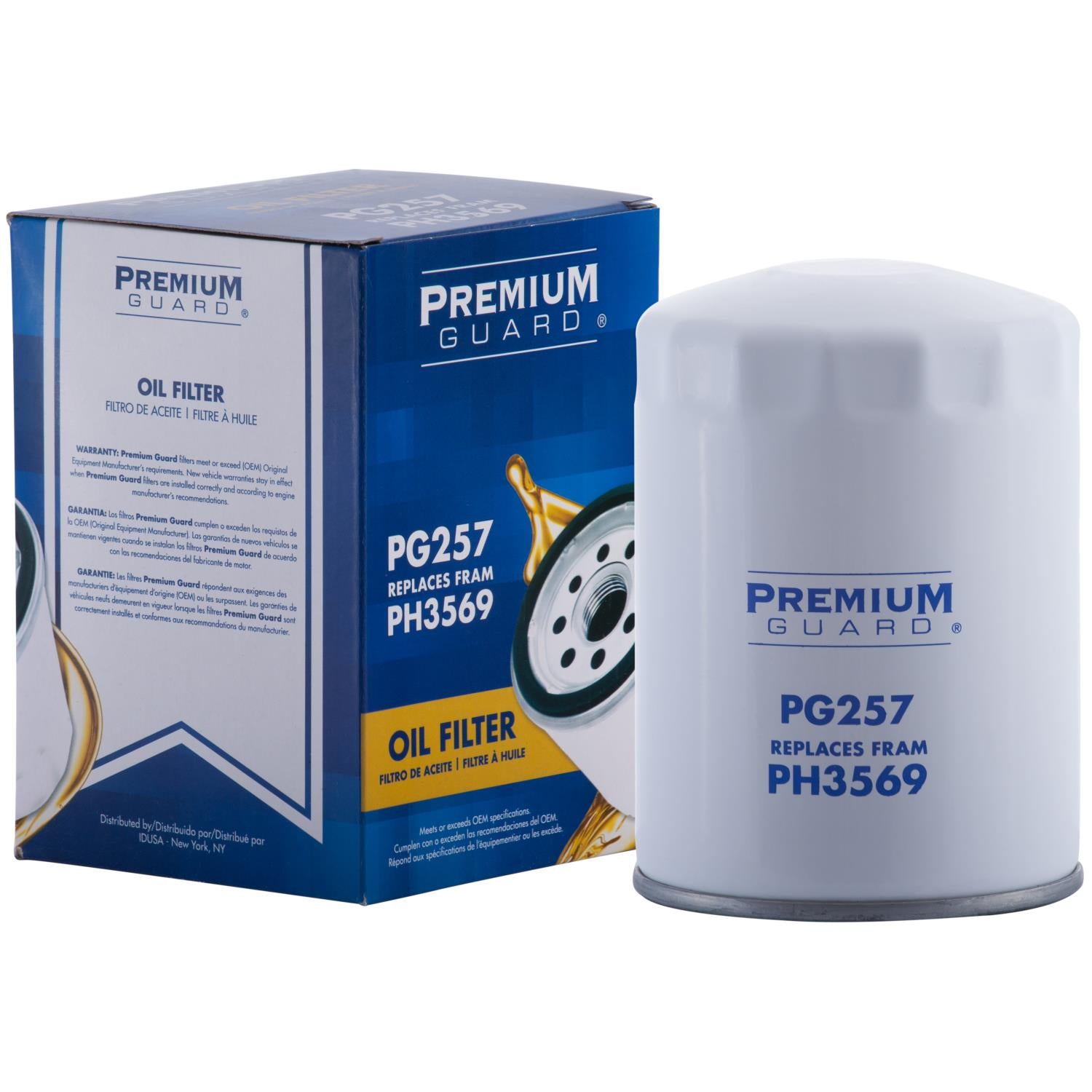 PG PG257 Optimal Protection Oil Filter | Fits 2001 Audi A4 Quattro