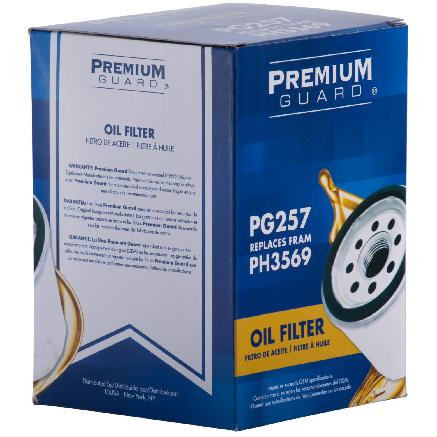 PG PG257 Optimal Protection Oil Filter | Fits 2003 Audi A4