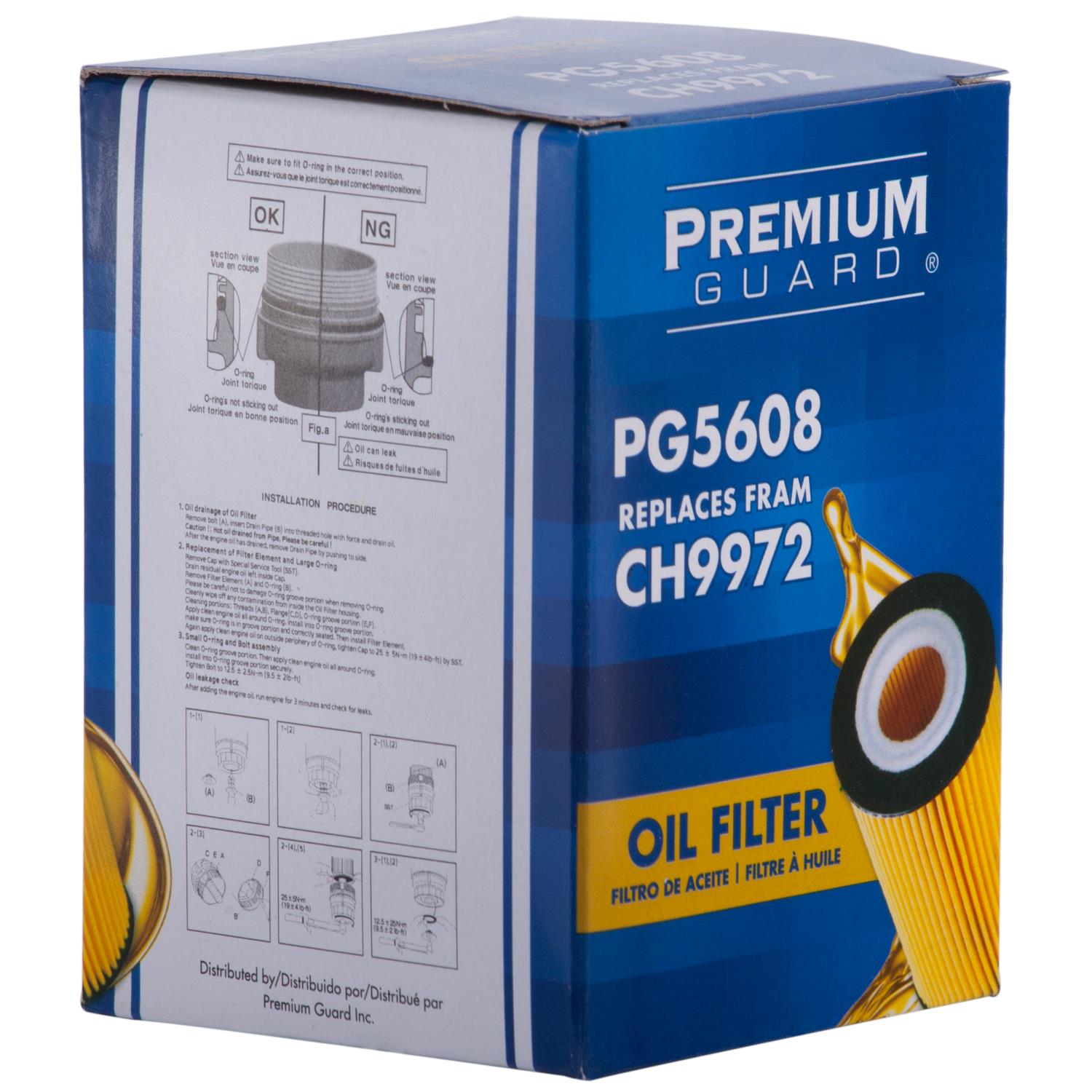 PG PG5608 Optimal Protection Oil Filter | Fits 2009 Toyota Sienna