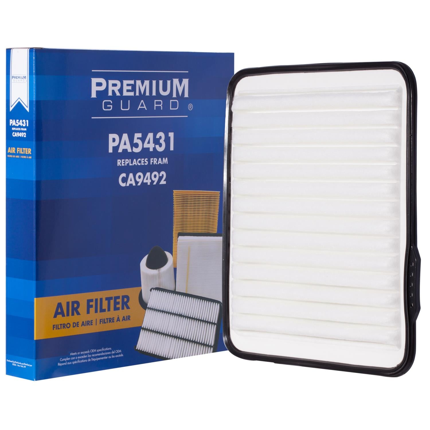 PG PA5431 Engine Air Filter | Fits 2008 Cadillac DTS