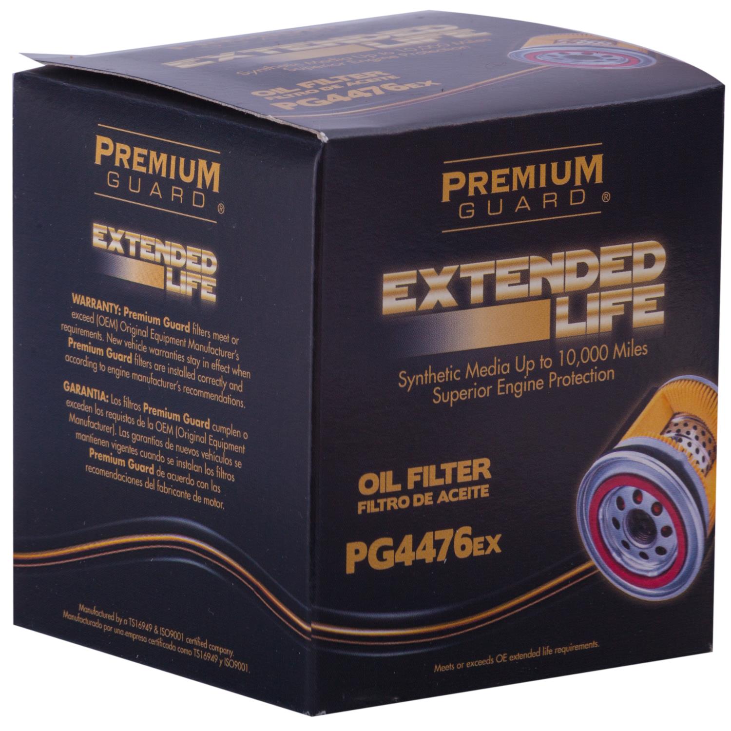 PG PG4476EX Extended Performance Oil Filter | Fits 2027 Lexus ES350h