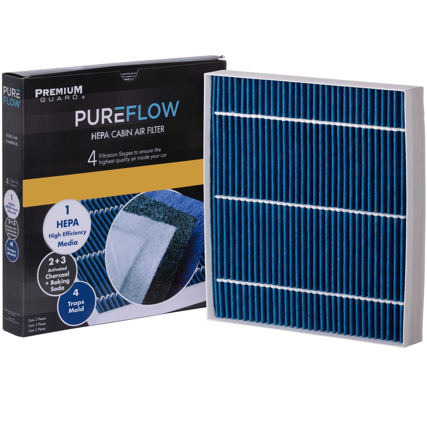 PUREFLOW® PC99554HX Cabin Air Filter with HEPA and Antibacterial Technology
