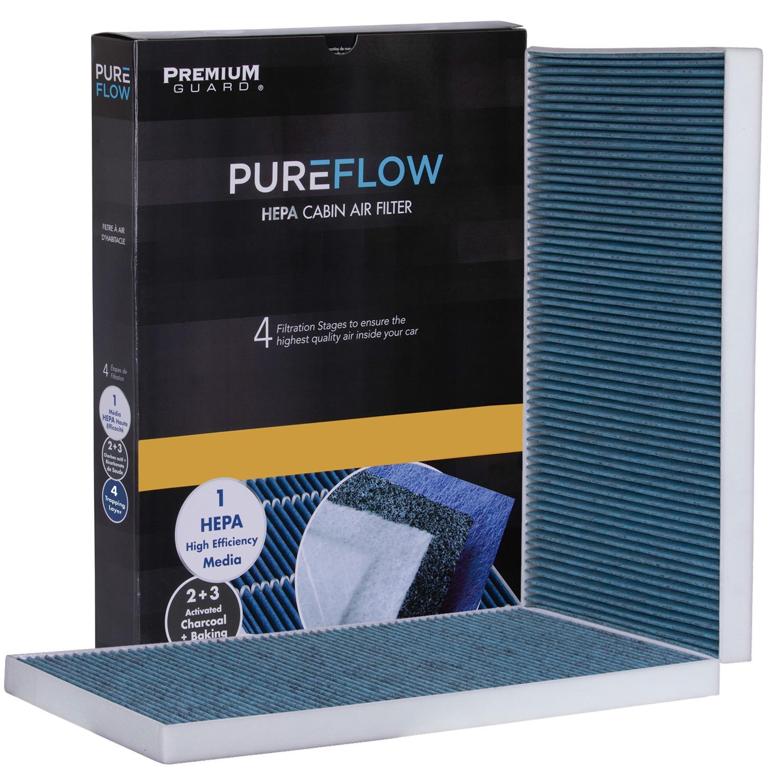 PUREFLOW® 2016 Tesla X Cabin Air Filter with HEPA and Antibacterial Technology, PC99607HX