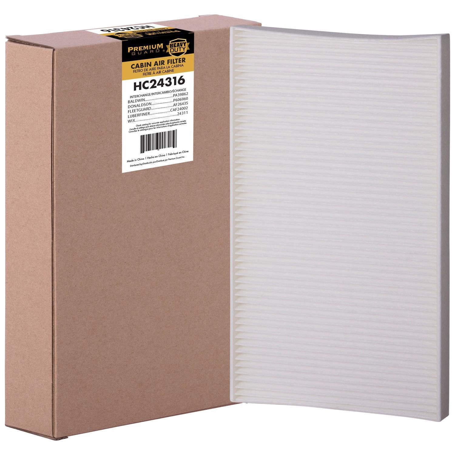 PG HC24316 Cabin Air Filter | Fits 2002 International 4400LP