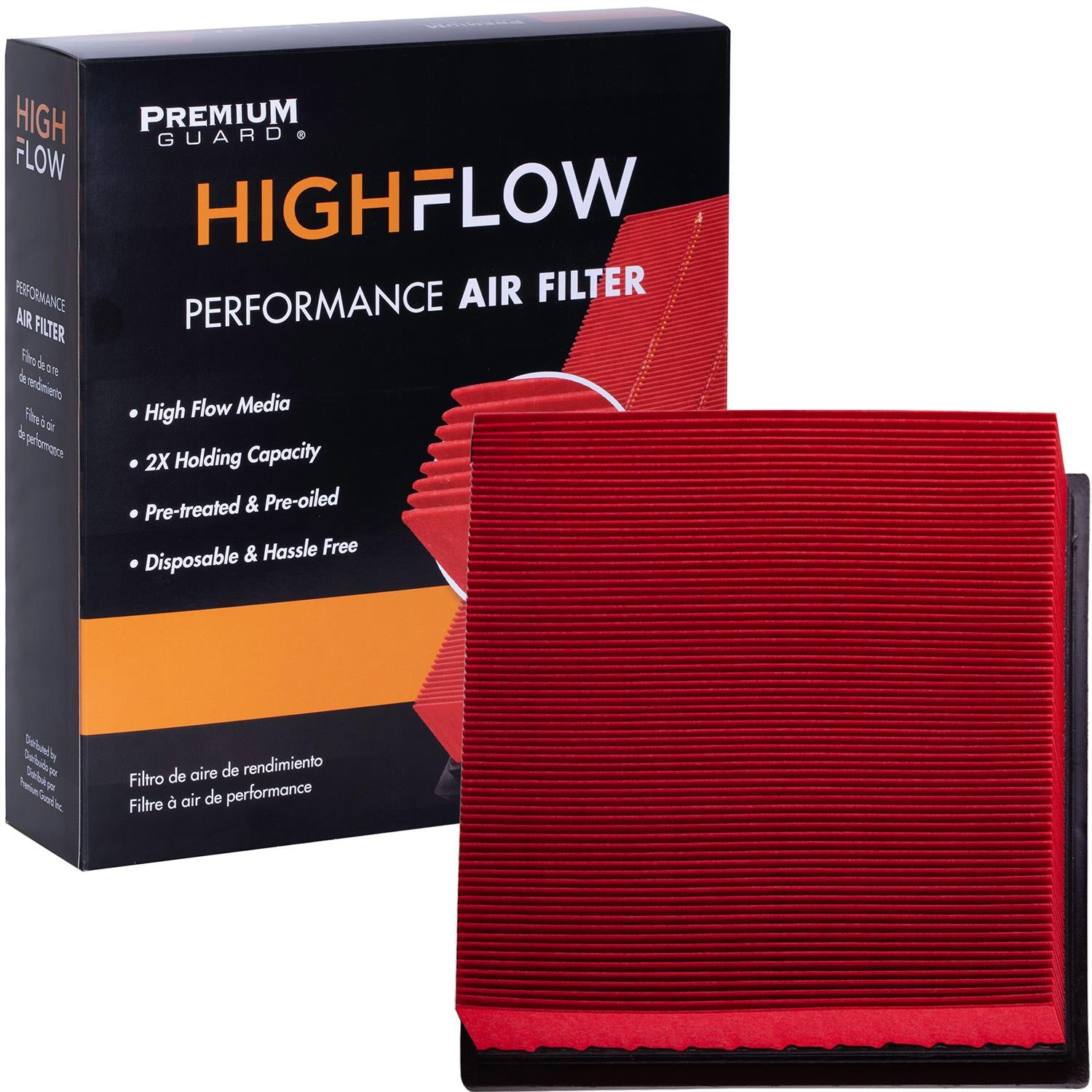 HIGHFLOW PA5192X, High Performance, Pre-Oiled Disposable Engine Air Filter | Fits 2006 Mazda B3000