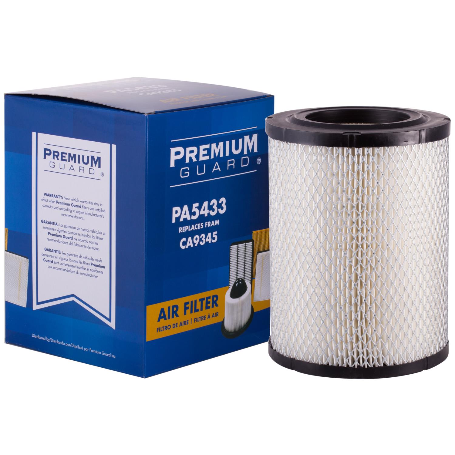 PG PA5433 Engine Air Filter | Fits 2002 Chevrolet Trailblazer
