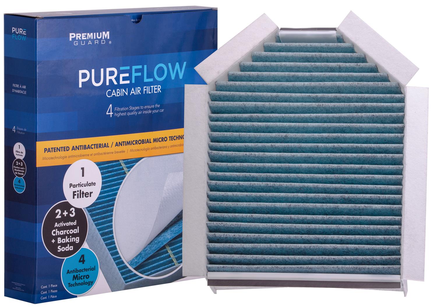 PUREFLOW 2026 Jaguar F-Type Cabin Air Filter with Antibacterial Technology, PC9381X