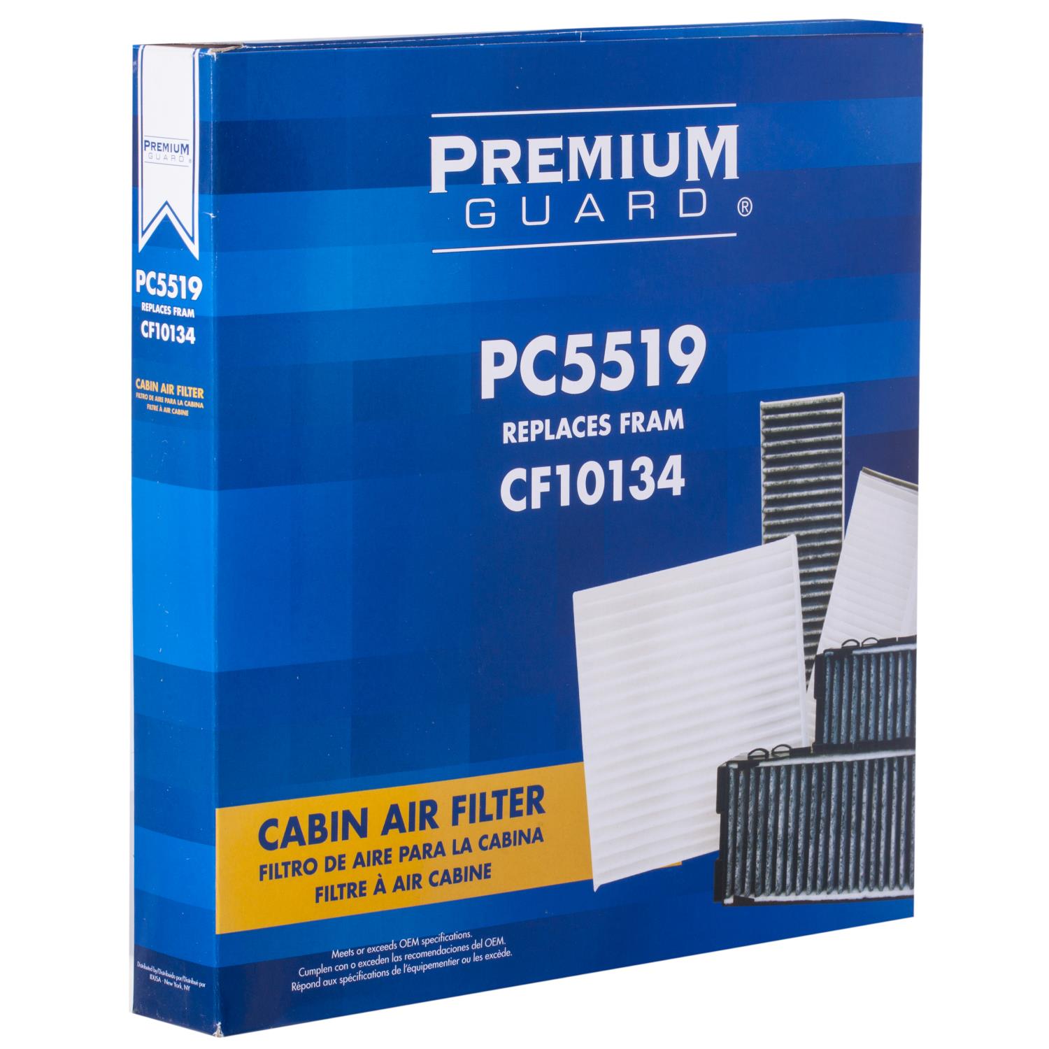 PG PC5519 Cabin Air Filter | Fits 2014 Acura MDX
