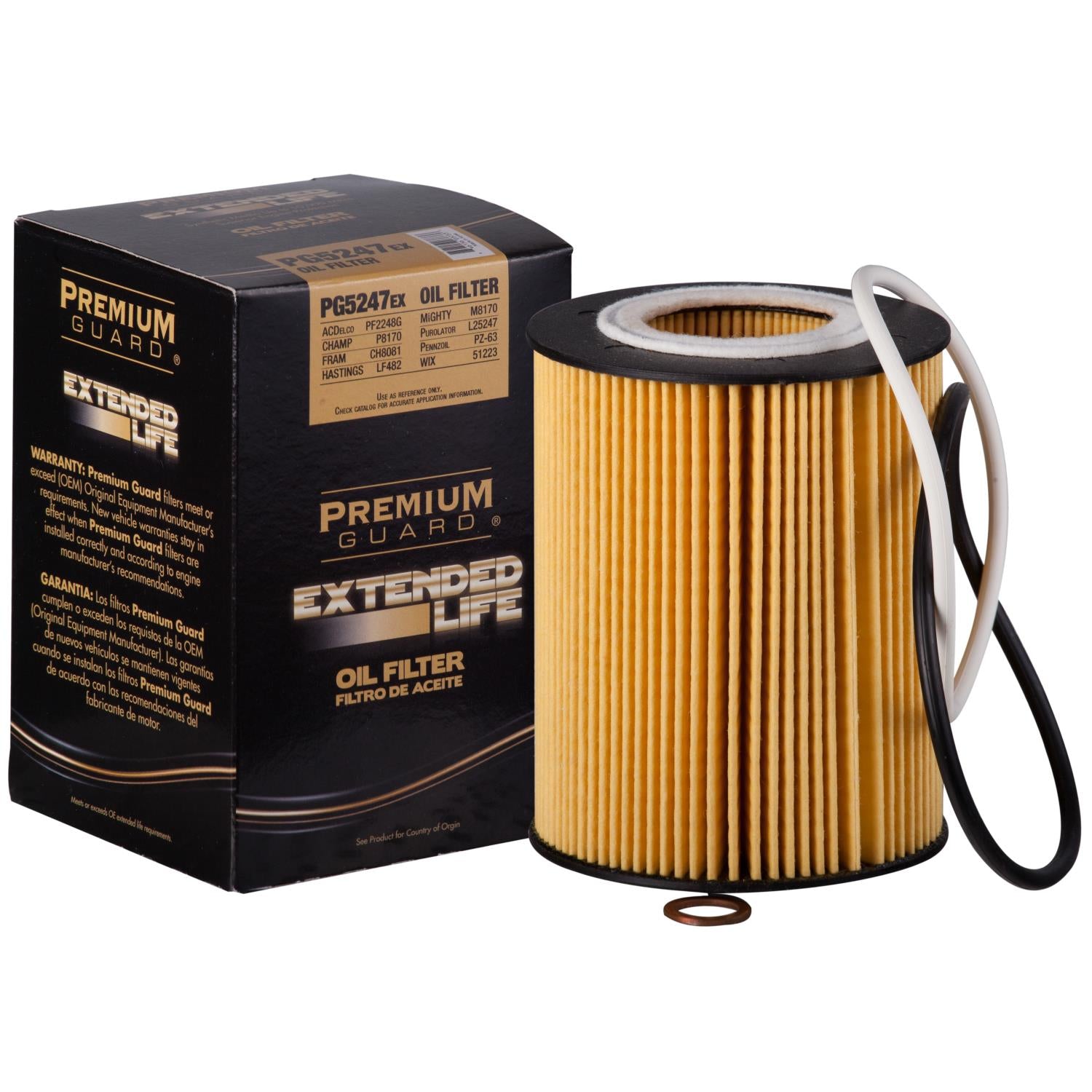 PG PG5247EX Extended Performance Oil Filter | Fits 2004 BMW Z4