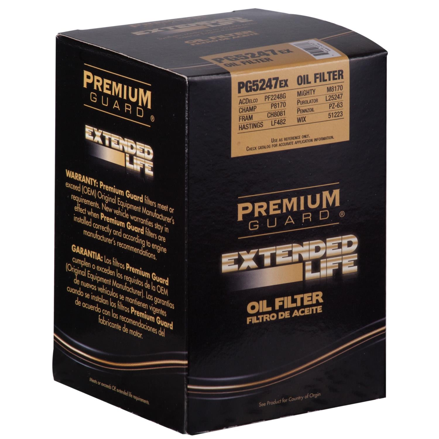 PG PG5247EX Extended Performance Oil Filter | Fits 2015 Volvo S60