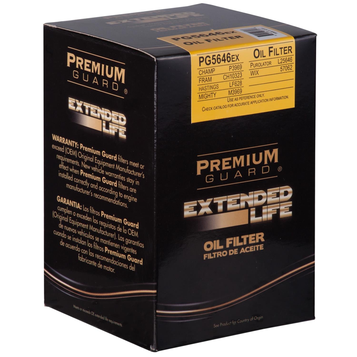 PG PG5646EX Extended Performance Oil Filter | Fits 2015 Freightliner Sprinter 3500