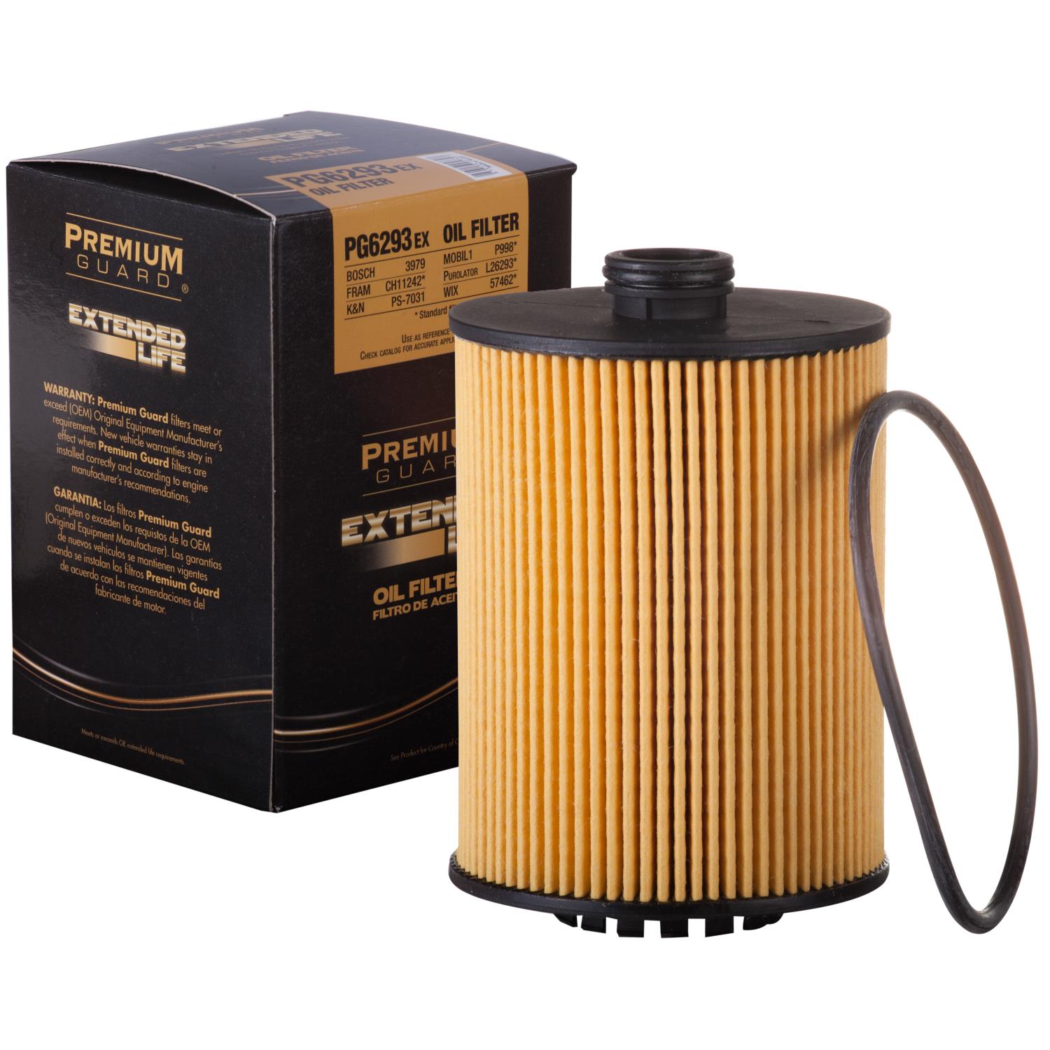 PG PG6293EX Extended Performance Oil Filter | Fits 2014 Porsche Cayenne