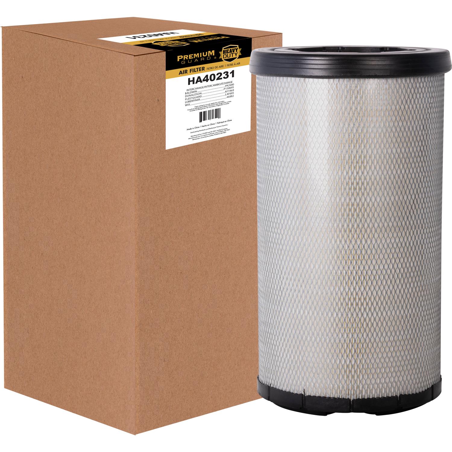 PG HA40231 Engine Air Filter | Fits 2016 Blue Bird All American RE