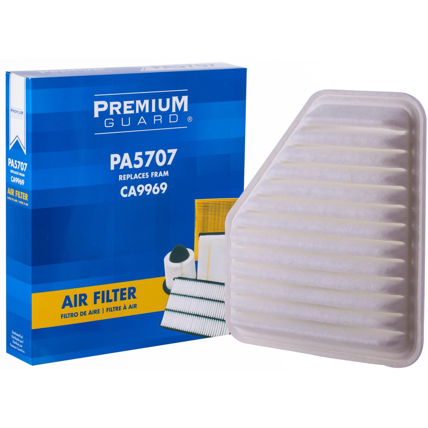 PG PA5707 Engine Air Filter | Fits 2005 Pontiac Pursuit