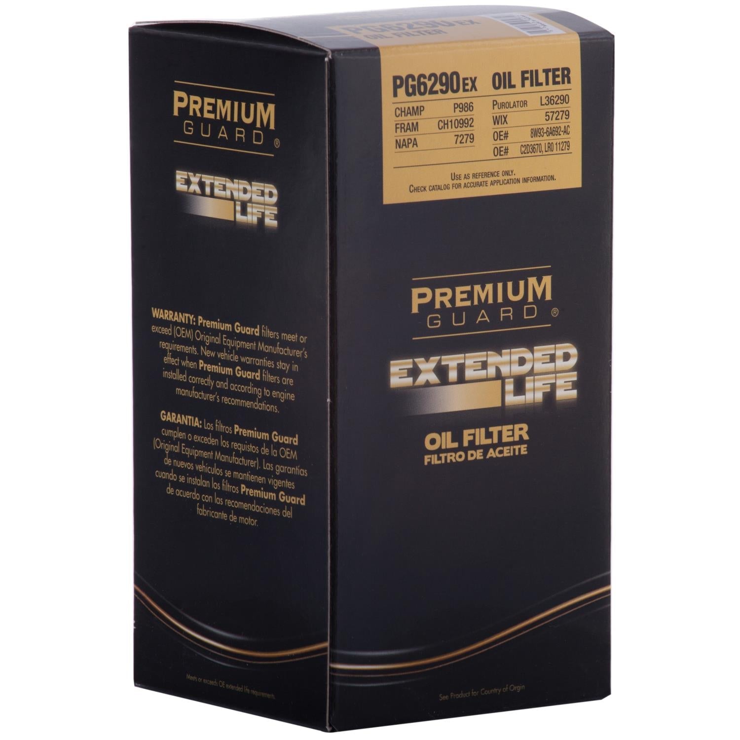PG PG6290EX Extended Performance Oil Filter | Fits 2027 Jaguar F-Pace