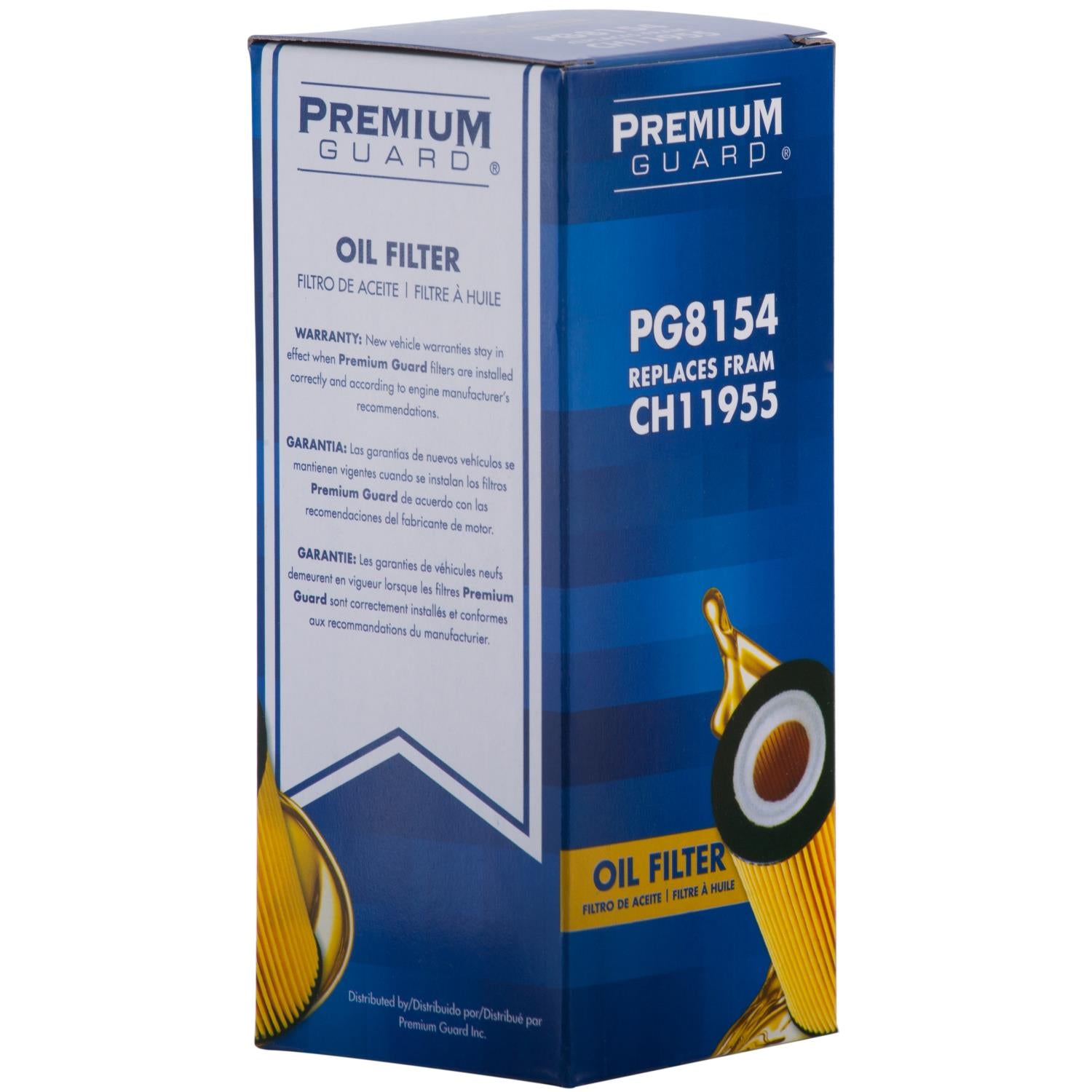PG PG8154 Optimal Protection Oil Filter | Fits 2022 Ford Edge