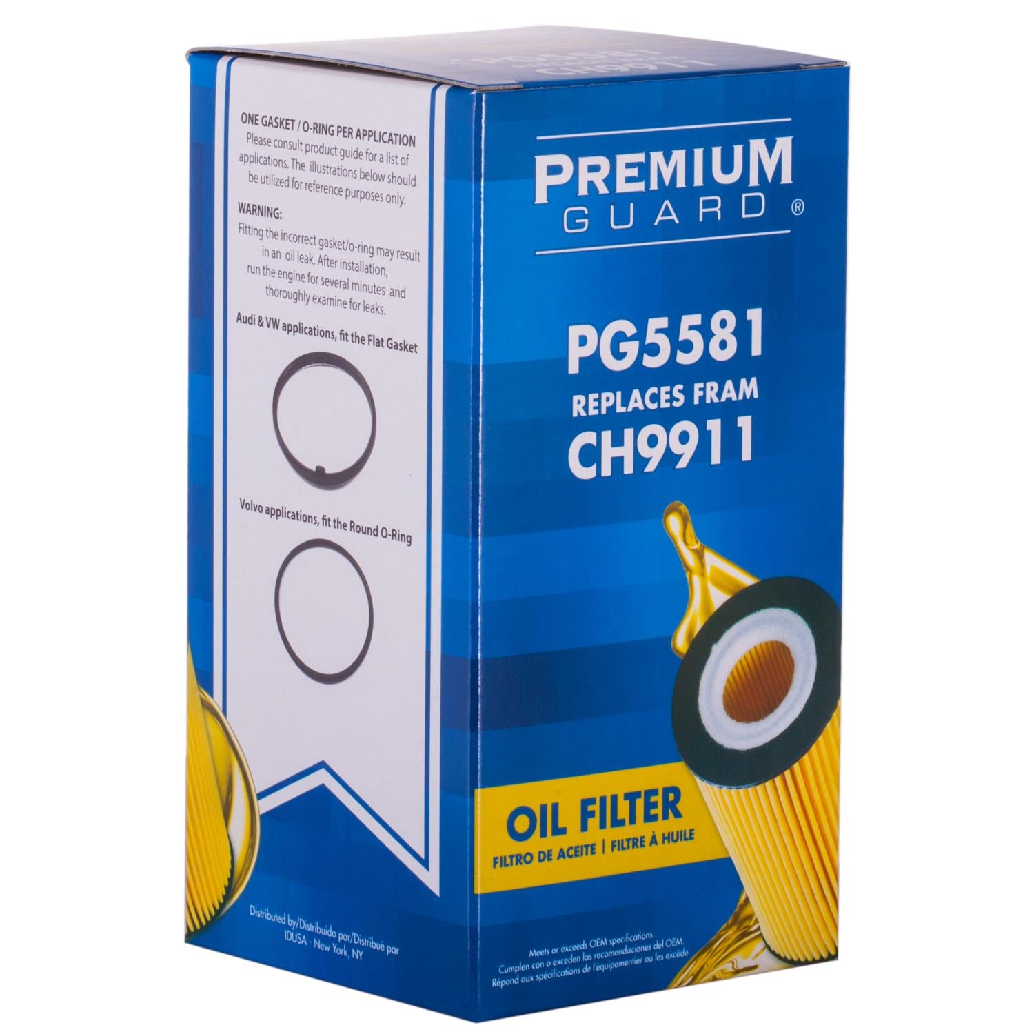 PG PG5581 Optimal Protection Oil Filter | Fits 2019 Audi RS3