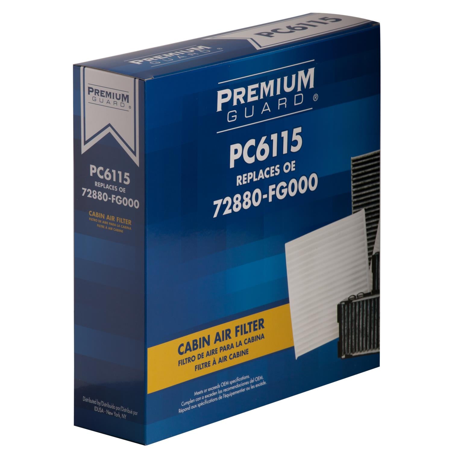 PG PC6115 Cabin Air Filter | Fits 2017 Subaru WRX
