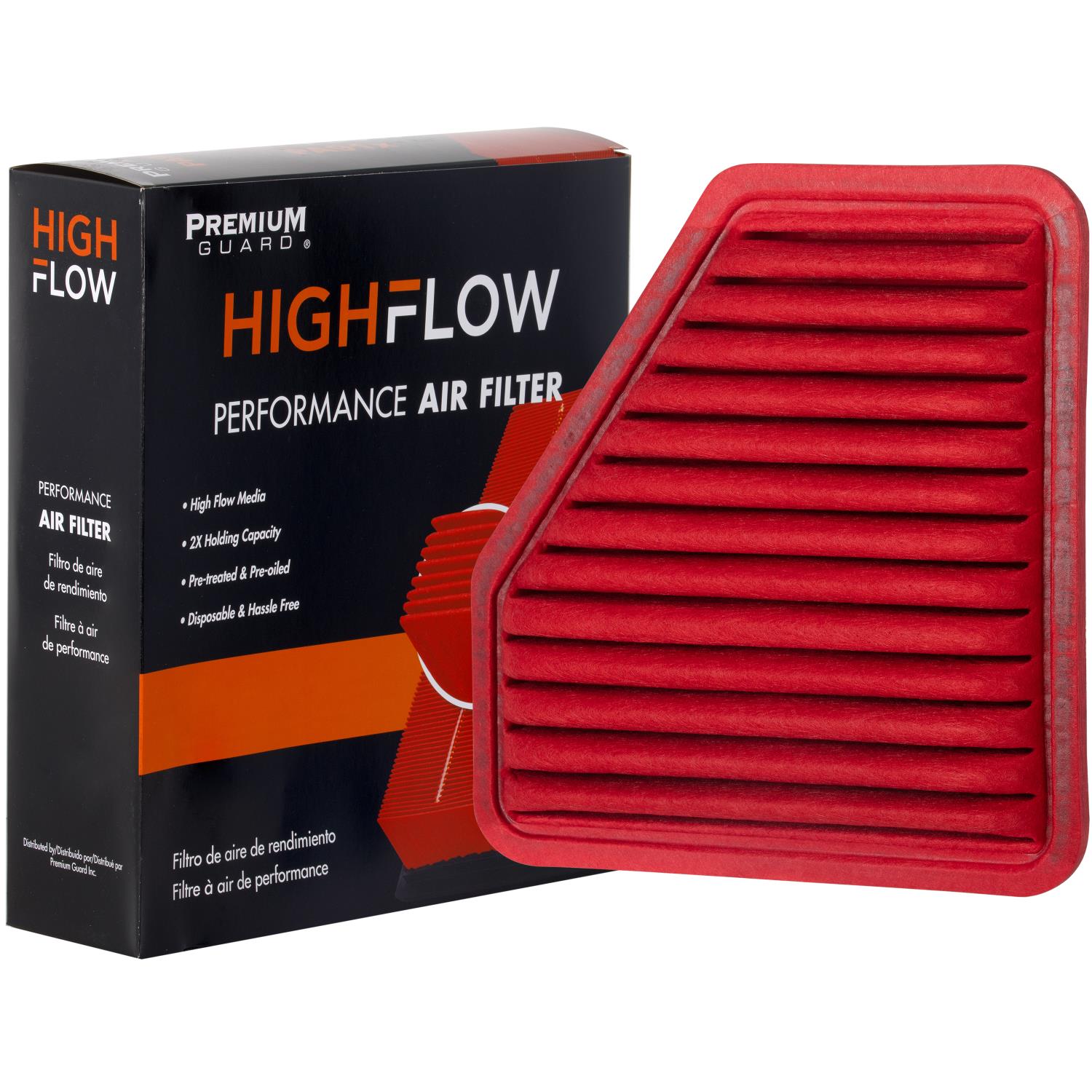 HIGHFLOW PA5650X, High Performance, Pre-Oiled Disposable Engine Air Filter | Fits 2010 Pontiac Vibe