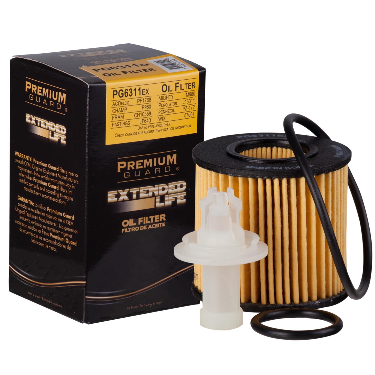 PG PG6311EX Extended Performance Oil Filter | Fits 2013 Toyota Matrix