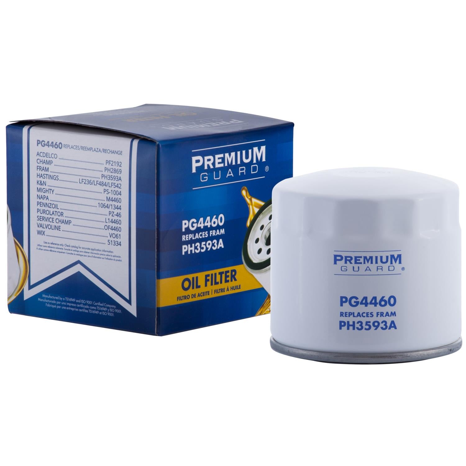 PG PG4460 Optimal Protection Oil Filter | Fits 1995 Subaru Legacy