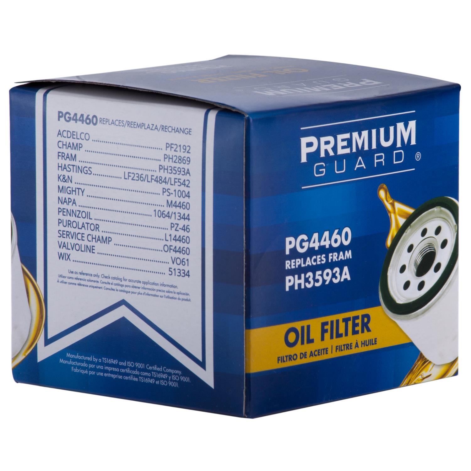 PG PG4460 Optimal Protection Oil Filter | Fits 1995 Subaru Legacy