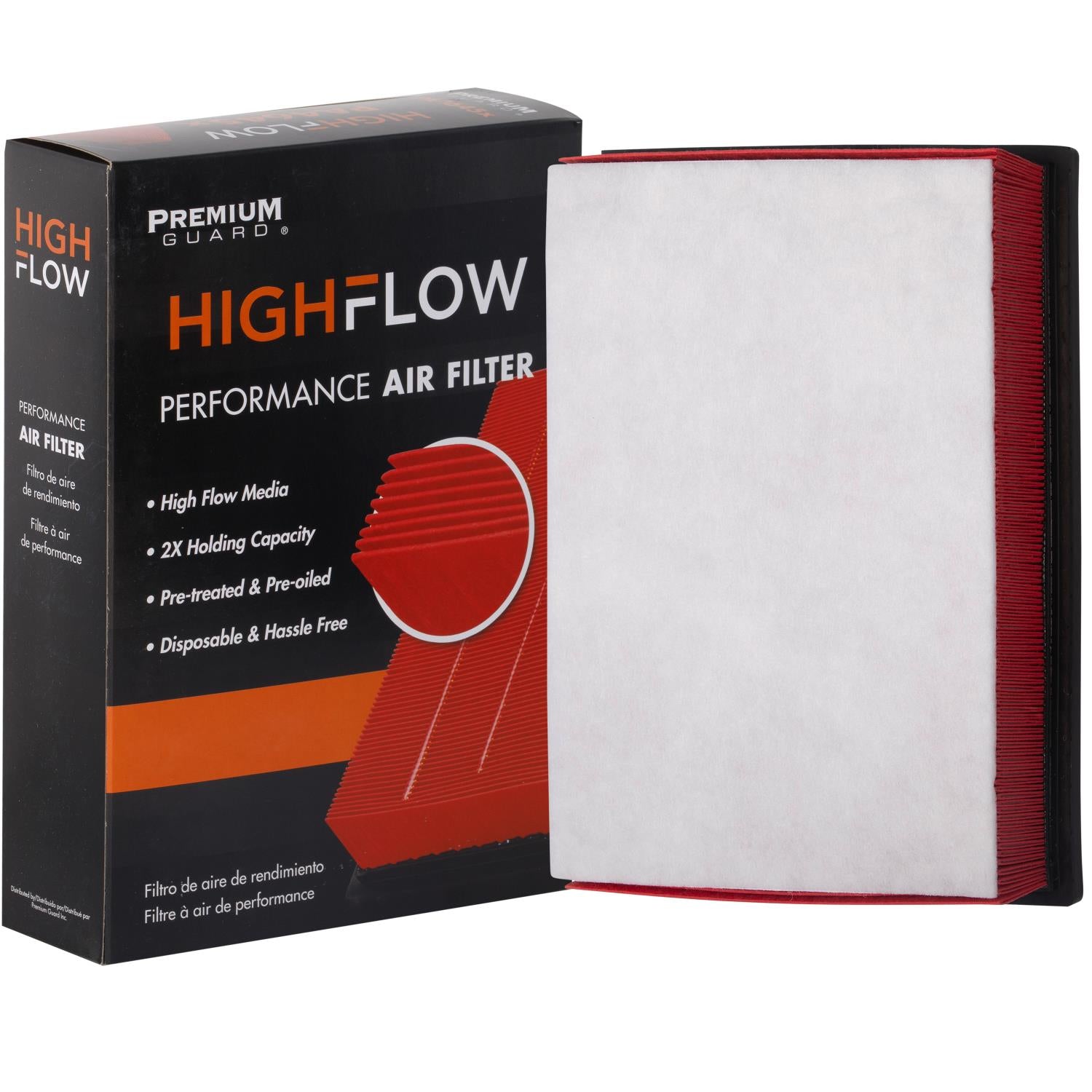 HIGHFLOW PA6122X, High Performance, Pre-Oiled Disposable Engine Air Filter
