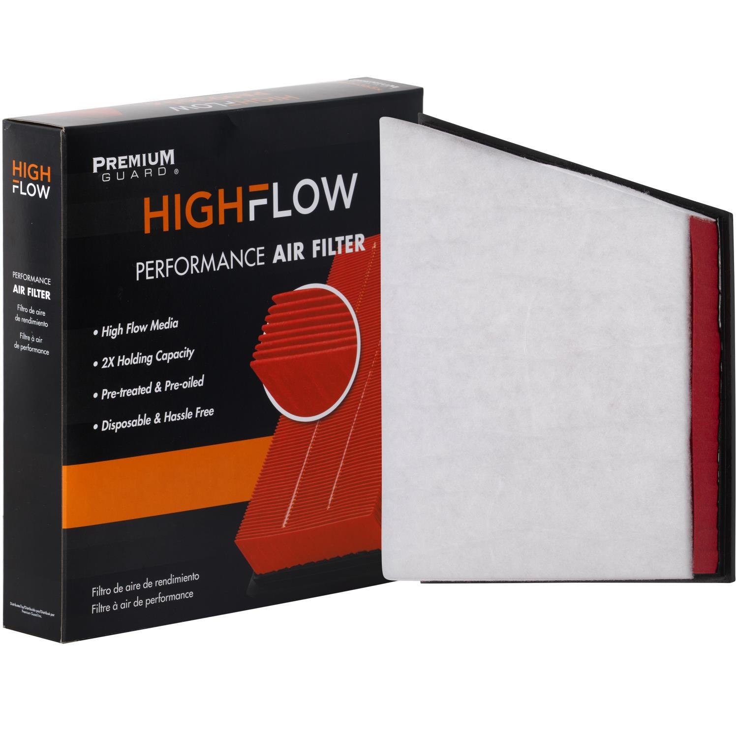 HIGHFLOW PA6146X, High Performance, Pre-Oiled Disposable Engine Air Filter