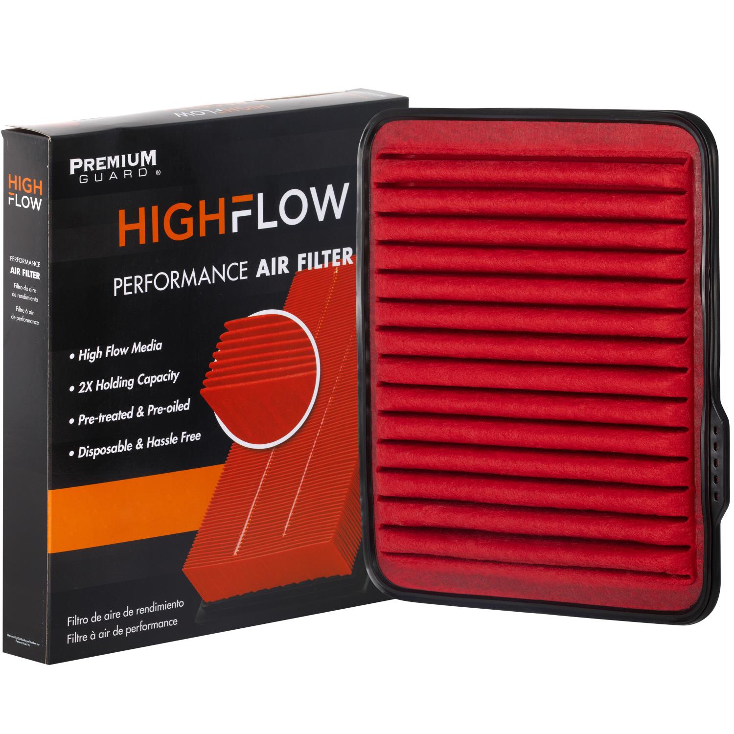HIGHFLOW PA5431X, High Performance, Pre-Oiled Disposable Engine Air Filter | Fits 2006 Cadillac DTS