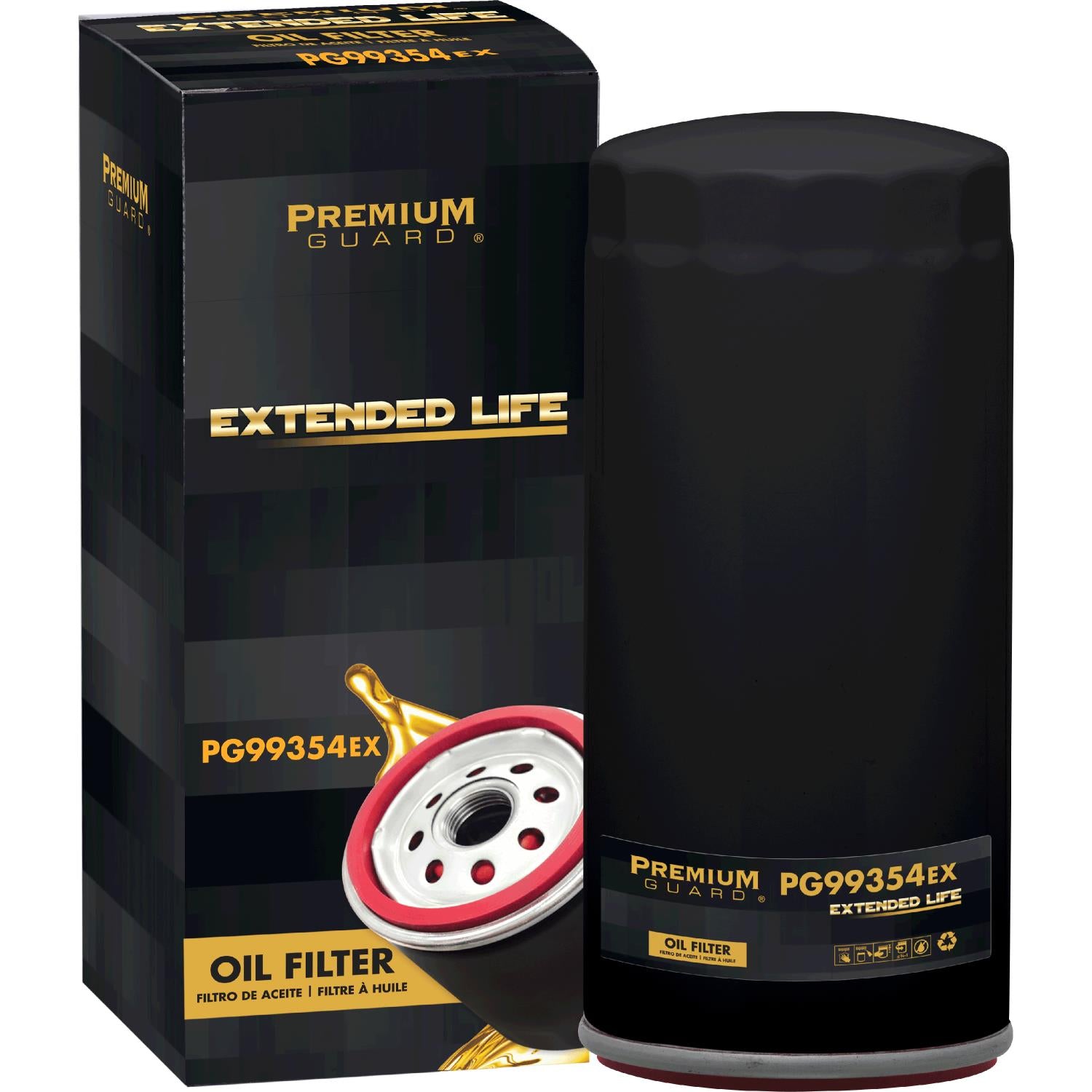 PG PG99354EX Extended Performance Oil Filter | Fits 1995 Porsche 928