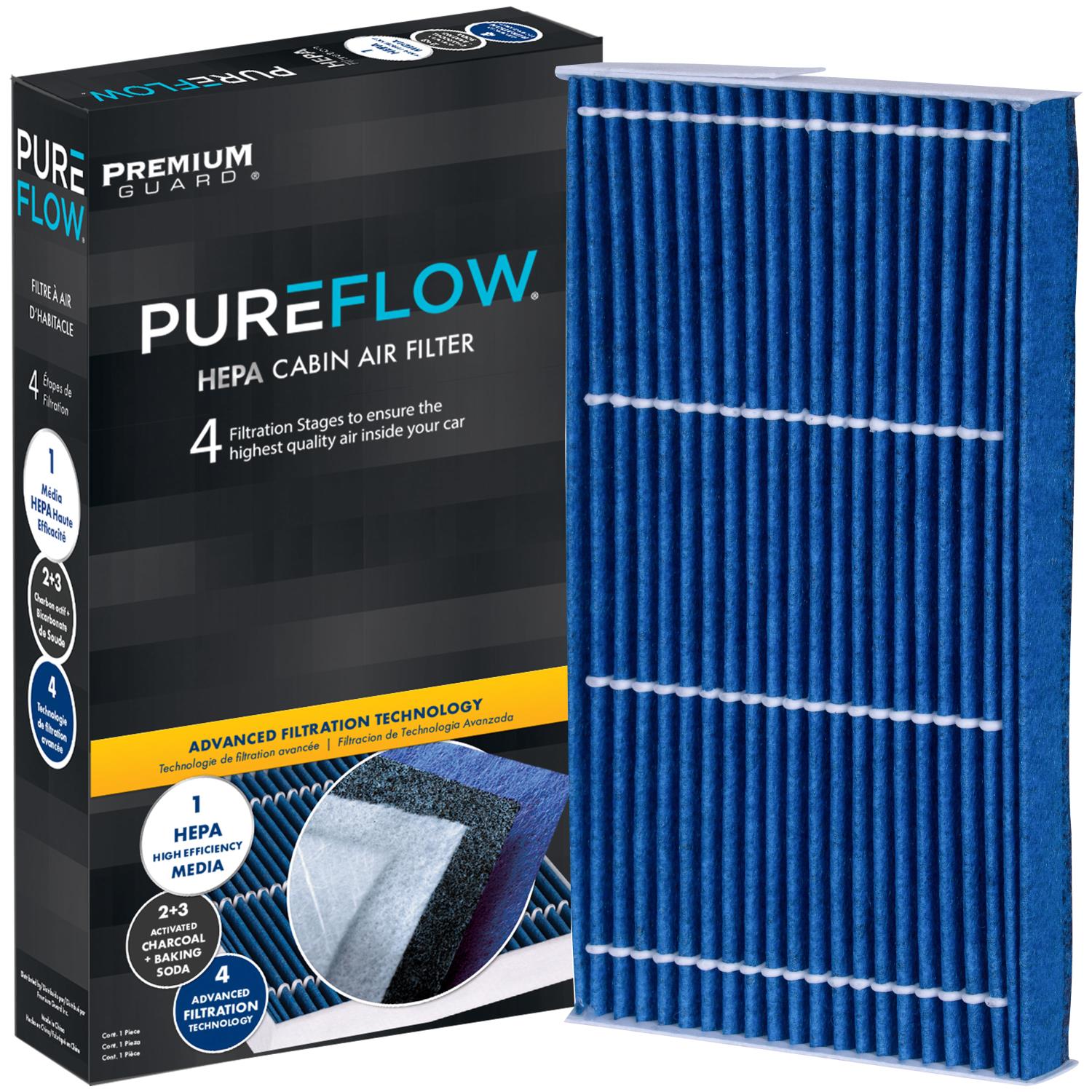 PUREFLOW® 2025 Nissan LEAF Cabin Air Filter with HEPA and Antibacterial Technology, PC4012HX