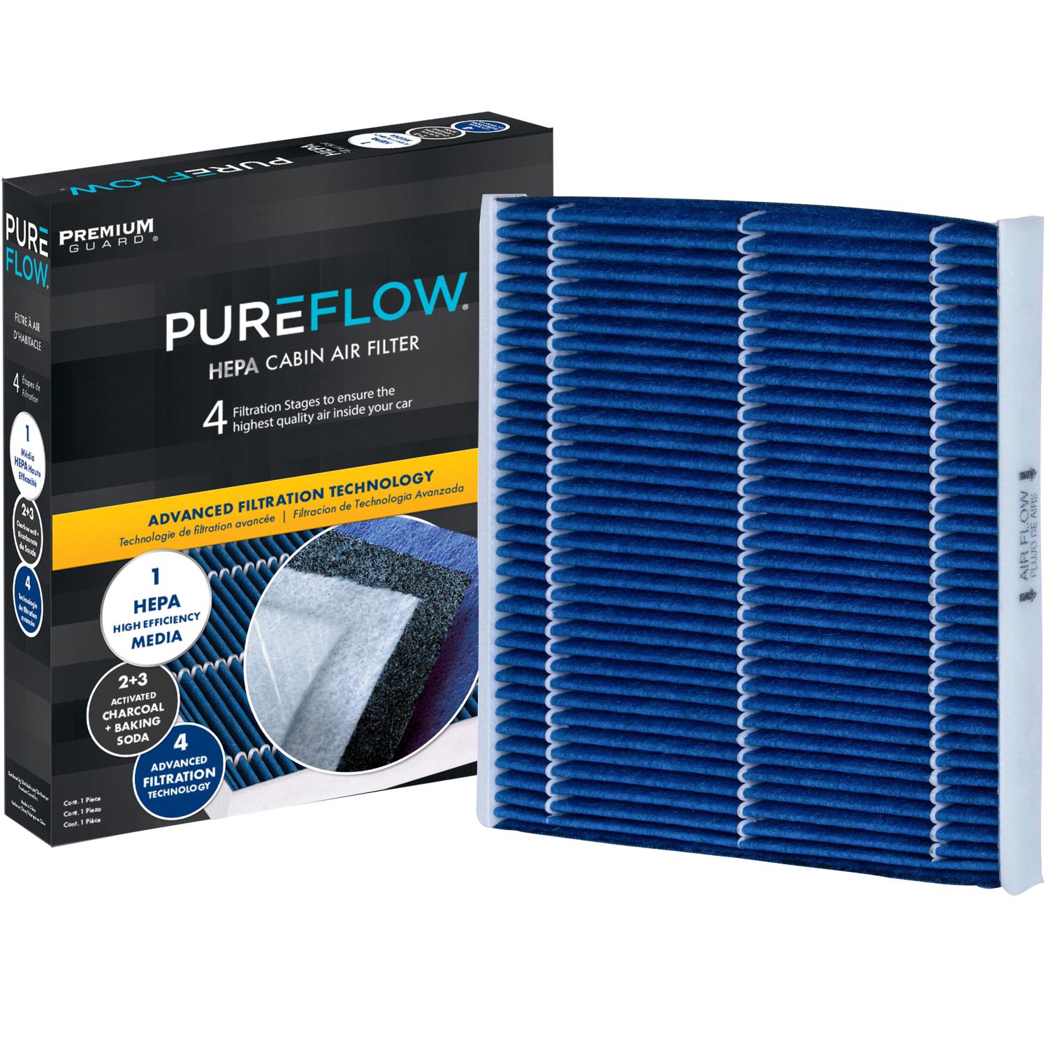 PUREFLOW® 2004 Lexus GX470 Cabin Air Filter with HEPA and Antibacterial Technology, PC5479HX
