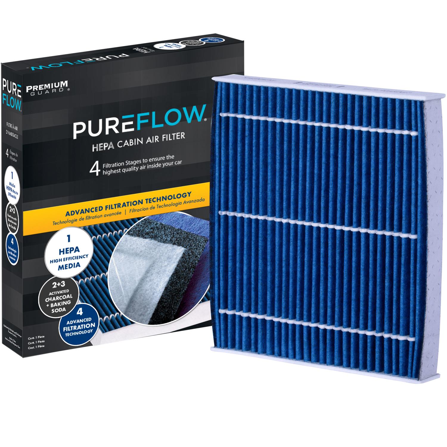 PUREFLOW® 2025 Toyota Yaris Cabin Air Filter with HEPA and Antibacterial Technology, PC5667HX