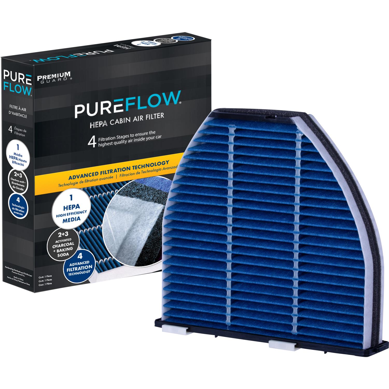 PUREFLOW® 2020 Mercedes-Benz AMG GT R Pro Cabin Air Filter with HEPA and Antibacterial Technology, PC5844HX