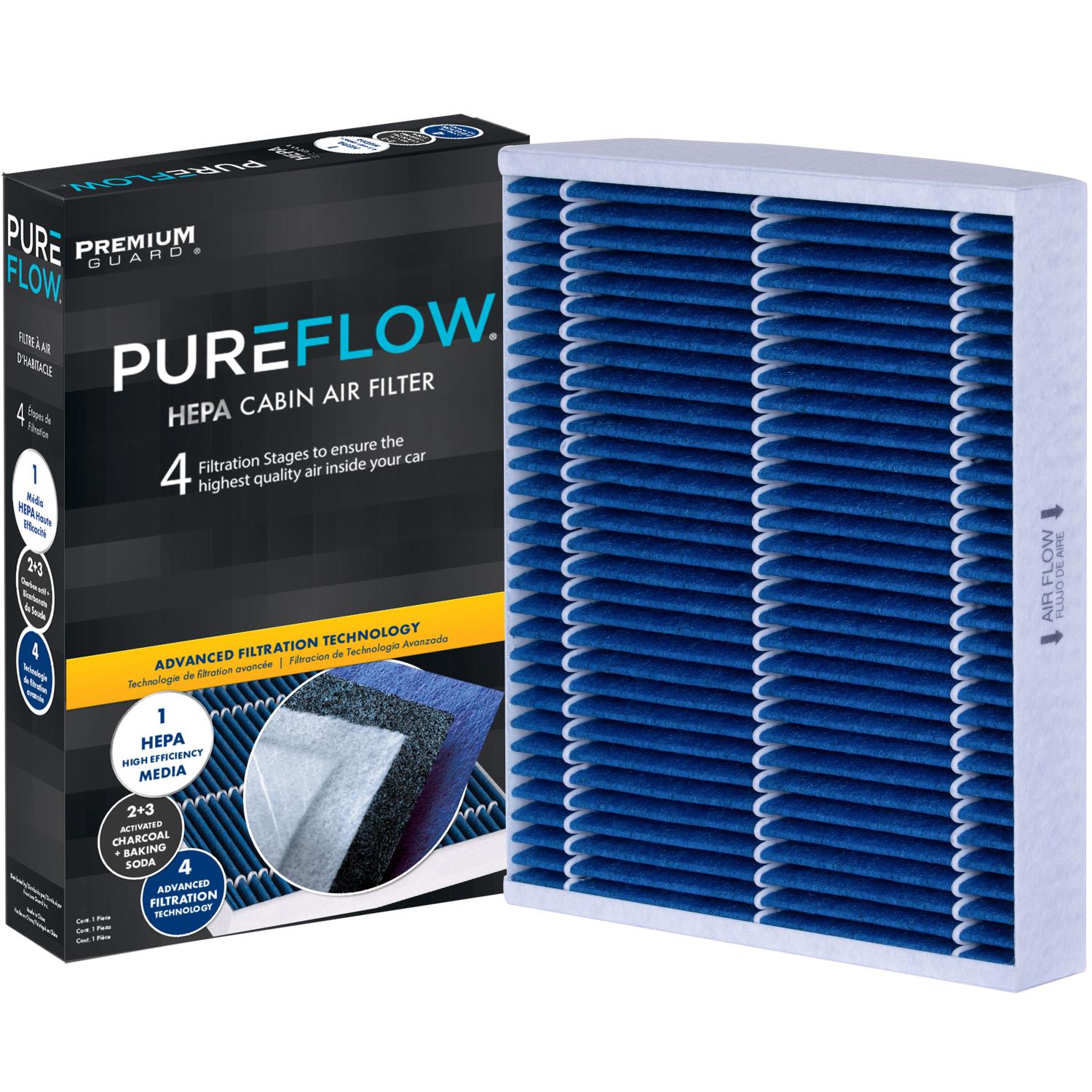 PUREFLOW® 2024 Chevrolet Captiva Cabin Air Filter with HEPA and Antibacterial Technology, PC6154HX