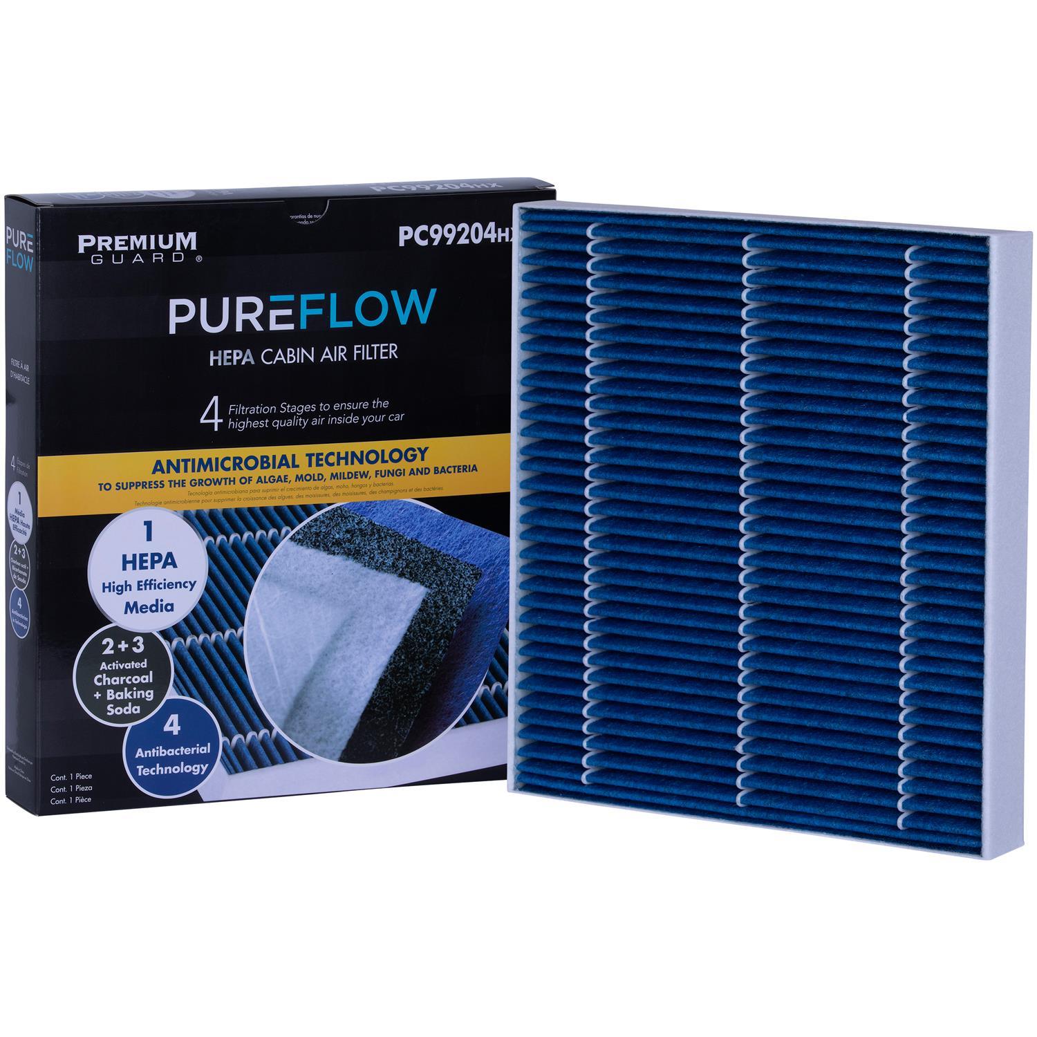 PUREFLOW® 2027 Audi A3 Quattro Cabin Air Filter with HEPA and Antibacterial Technology, PC99204HX